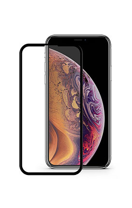 Защитное стекло для Apple iPhone 11 Pro Max с полной проклейкой (Full Screen), черное, фото 2