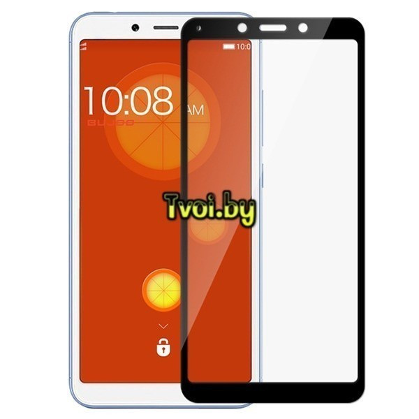 Защитное стекло для Xiaomi Redmi 6 с полной проклейкой (Full Screen), black - фото 1 - id-p97826639