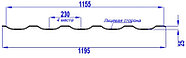 Металлочерепица Трамонтана, NORMAN MP.5 RAL 7024 (Графитовый серый), фото 2
