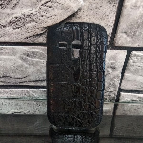 Чехол для Samsung Galaxy S3 mini (8190) эко-кожа, черный - фото 1 - id-p97548458