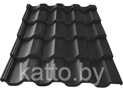 Матовая металлочерепица Трамонтана, VikingMP E0,5 RAL 9005 (Янтарно-черный) - фото 1 - id-p121694112