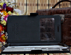Чехол для Samsung Galaxy J1 (J100H) книга с окошком Experts Slim Book Case, черный, фото 2