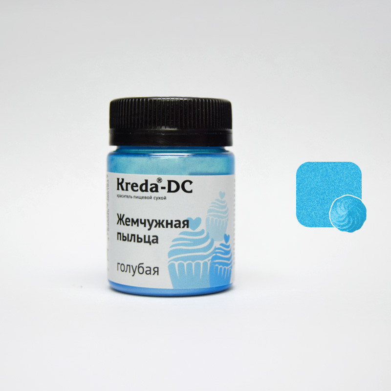 Жемчужная пыльца KREDA ГОЛУБАЯ, 5г