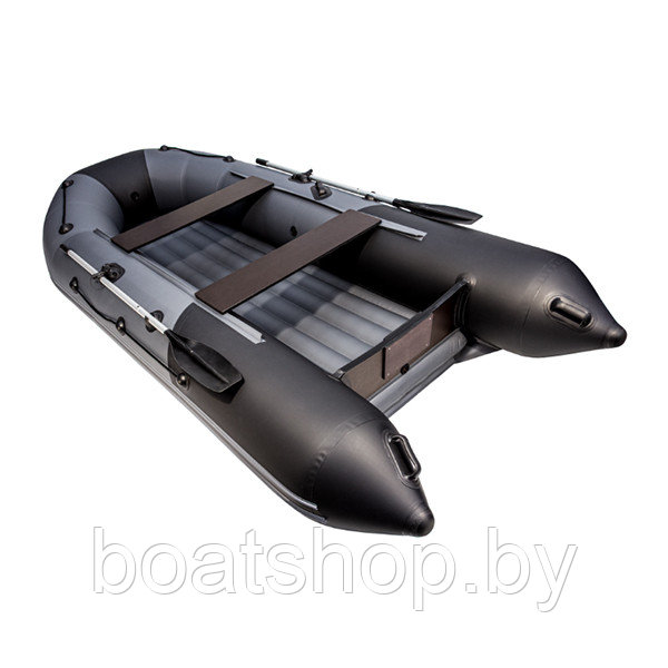 Надувная моторно-килевая лодка Таймень NX 4000 НДНД PRO графит/черный - фото 2 - id-p121695360