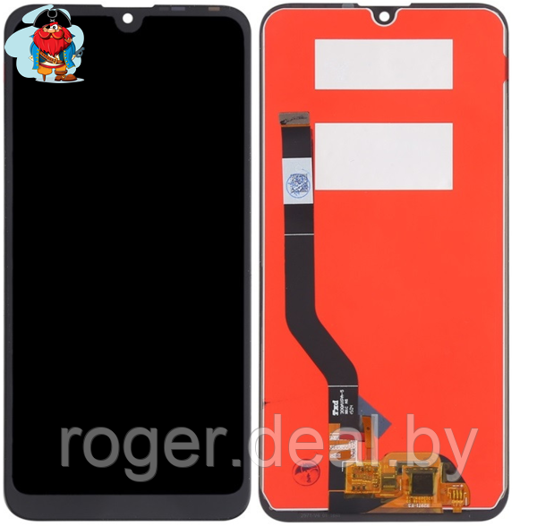 Экран для Huawei Y7 2019 (DUB-LX1) с тачскрином, цвет: черный - фото 1 - id-p101132353