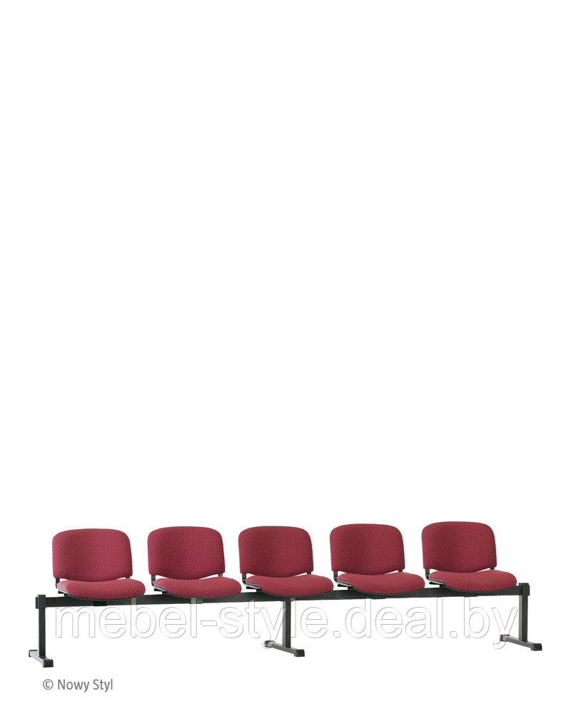 Многоместные секции стульев ИСО-2 блек для посетителей и дома,скамья ISO-2 bleck ткань - фото 10 - id-p121704874
