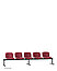 Многоместные секции стульев ИСО-2 блек для посетителей и дома,скамья ISO-2 bleck ткань, фото 10