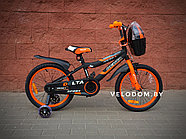 Велосипед детский Delta Sport-18" черный/оранжевый, фото 2