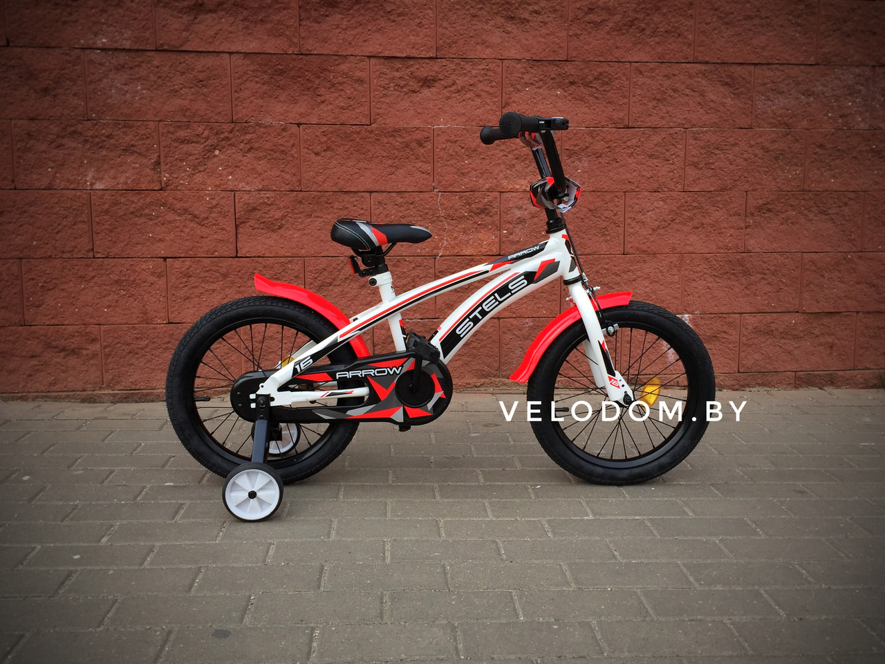 Велосипед детский Stels Arrow 16" V020 белый/красный - фото 3 - id-p72947989