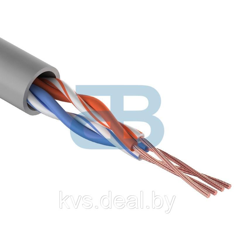 Кабель витая пара PROconnect UTP 2PR 24AWG, CAT5e, бухта 305 м, серый - фото 1 - id-p121714494