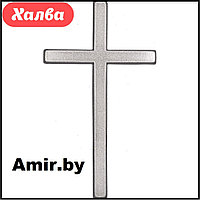 Крест на памятник католический 020 20х11,5см. Цвет: Серебро. Материал: полимергранит