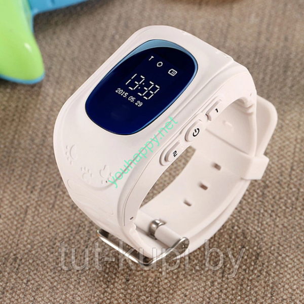 Детские умные часы с GPS Q50 (Smart baby watch) белые - фото 1 - id-p97754764
