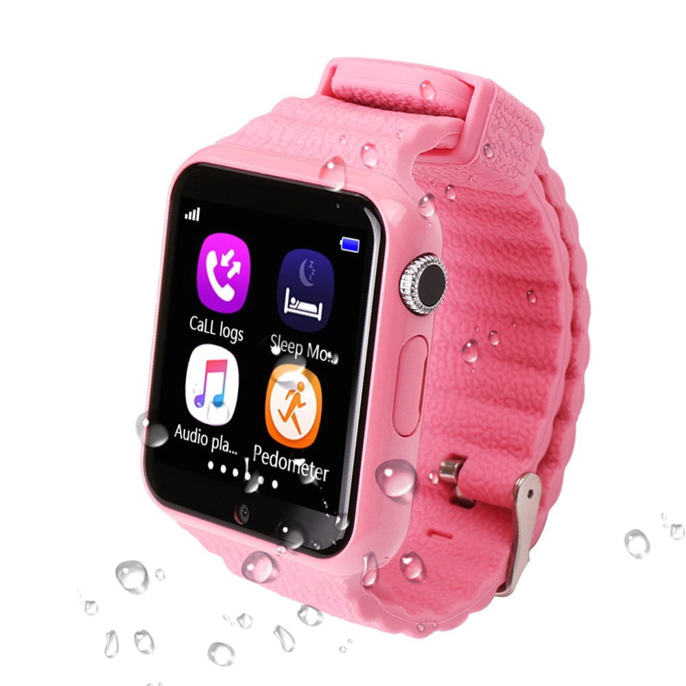 Смарт-часы детские Smart Watch X10 (V7K) с GPS розовый цвет - фото 1 - id-p98432385
