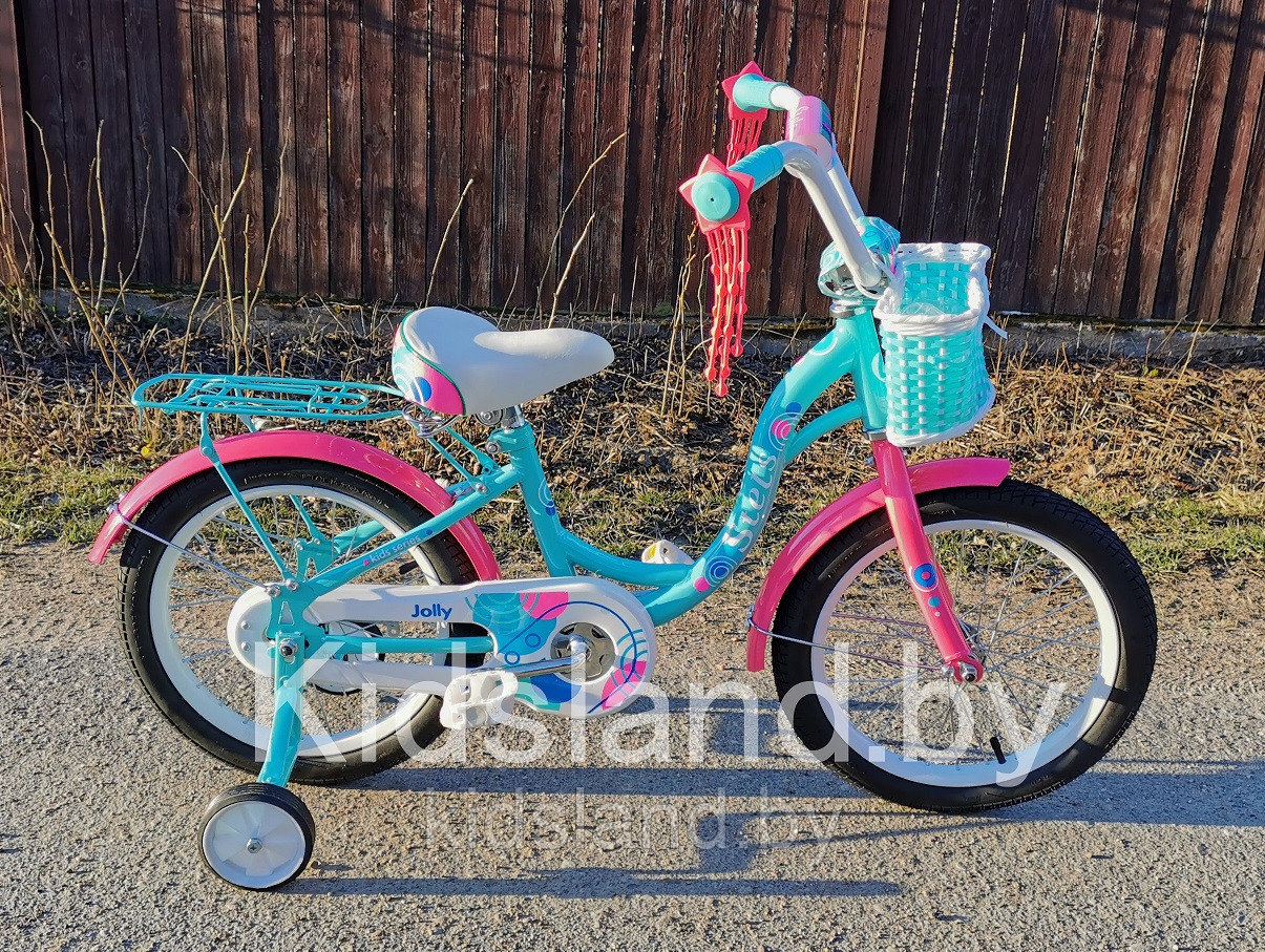 Детский велосипед Stels Jolly 16" (голубой/розовый) - фото 2 - id-p121694149