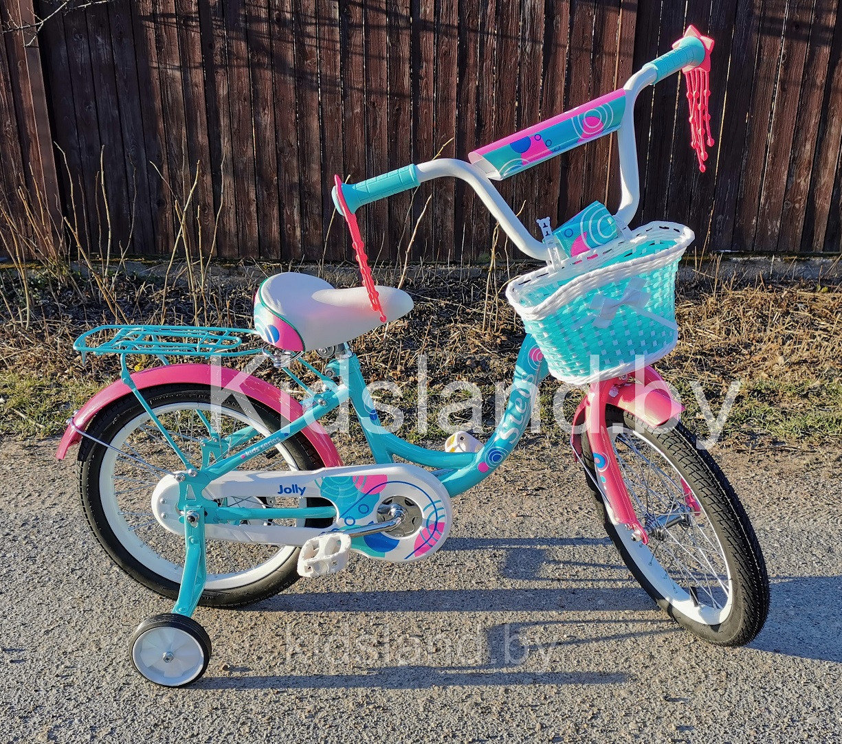 Детский велосипед Stels Jolly 16" (голубой/розовый) - фото 3 - id-p121694149