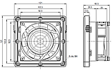 Решетка вентиляционная впускная с фильтром и вентилятором KIPVENT-100.01.230, фото 2