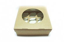 Коробка на 9 капкейков, маффинов 25x25x10 см