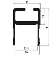 Профиль оправа 43/200мм 537621136, Германия