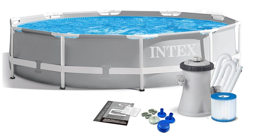 Каркасный бассейн Intex 305 x 76см с фильтр-насосом 1250 л/ч, арт. 26702