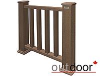 Ограждение из ДПК Outdoor "Классик" 1,5м 3D STORM BROWN