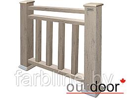 Ограждение из ДПК Outdoor "Классик плюс" 1,5м 3D STORM GREY