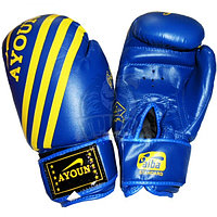 Перчатки боксерские Ayoun AD ПВХ (синий) (арт. 326)