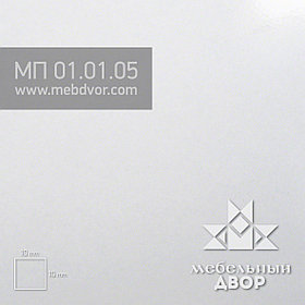 Фасад в пластике HPL МП  01.01.05 (белый глянец)