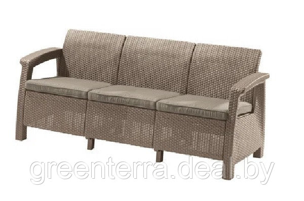 Диван KETER CORFU LOVE SEAT MAX, капучино [227641]