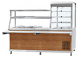 Прилавок-витрина холодильный мармитный универсальный ABAT ПВХМ-70КМУ (витрина справа), фото 3