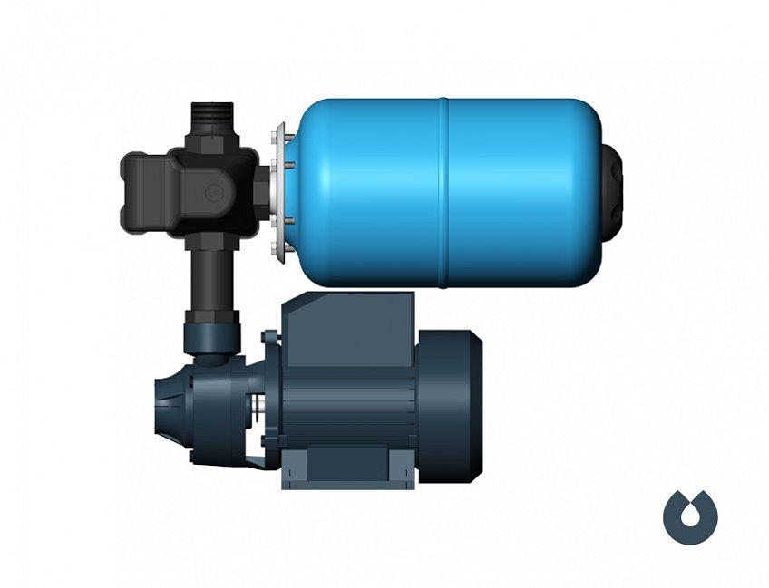 Насосная станция Unipump AUTO QB 60 с баком 5 литров - фото 1 - id-p69143794