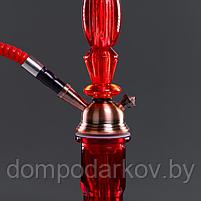 Кальян "Абкаик", 50 см, 1 трубка, красная колба, фото 3