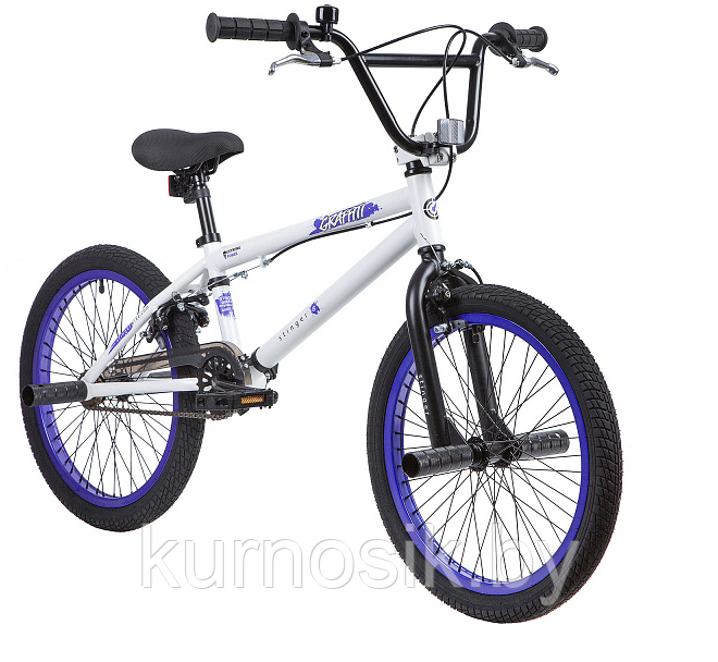 Трюковый велосипед Stinger BMX Graffiti 20" белый - фото 3 - id-p121890306