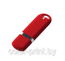 Флеш накопитель USB 2.0 Memo, пластик Софт Тач, красный/красный, 32 Gb