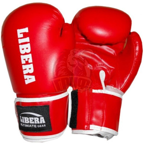 Перчатки боксерские Libera Profi Aiba ПУ (красный) (арт. LIB-109)