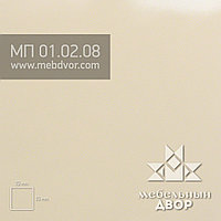 Фасад в пластике HPL МП 01.02.08 (кофе с молоком, глянец) глухой с компенсацией, без кромки, 16 mm (18 mm)