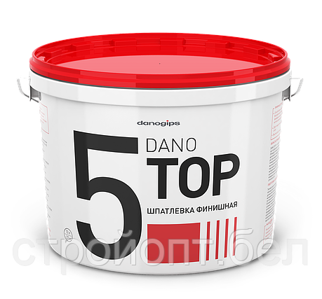 Финишная полимерная шпатлевка DANOGIPS DANO TOP 5, 25 кг, РФ, фото 2