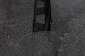 Уголок для плитки L-образный 12мм, черный глянец 270 см