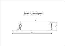 Кликфальц Line Grand Line 0,45 Drap с пленкой на замках RAL 9005 черный, фото 2