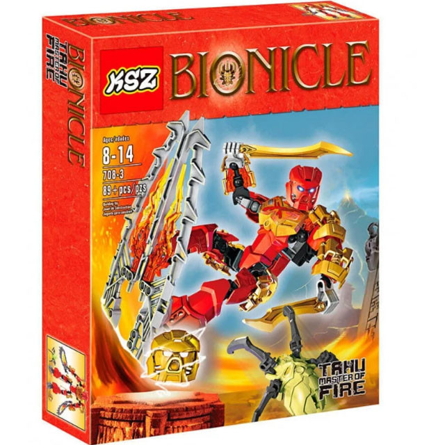 Конструктор KSZ 708-3 Bionicle Таху - Повелитель Огня (аналог Lego Bionicle 70878) 89 деталей - фото 4 - id-p121906639
