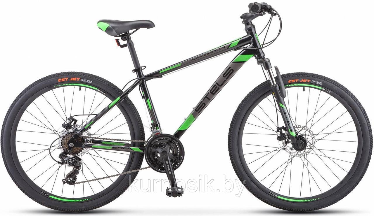 Велосипед Stels Navigator 500 D 26" F010 Черный/зеленый - фото 1 - id-p121906805