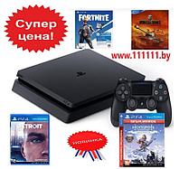 Игровая приставка Sony PlayStation 4 Slim + 4 игры