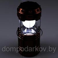 Фонарь кемпинговый аккумуляторный, складной, 1 LED, 1 режим, зарядка от сети, микс, фото 3