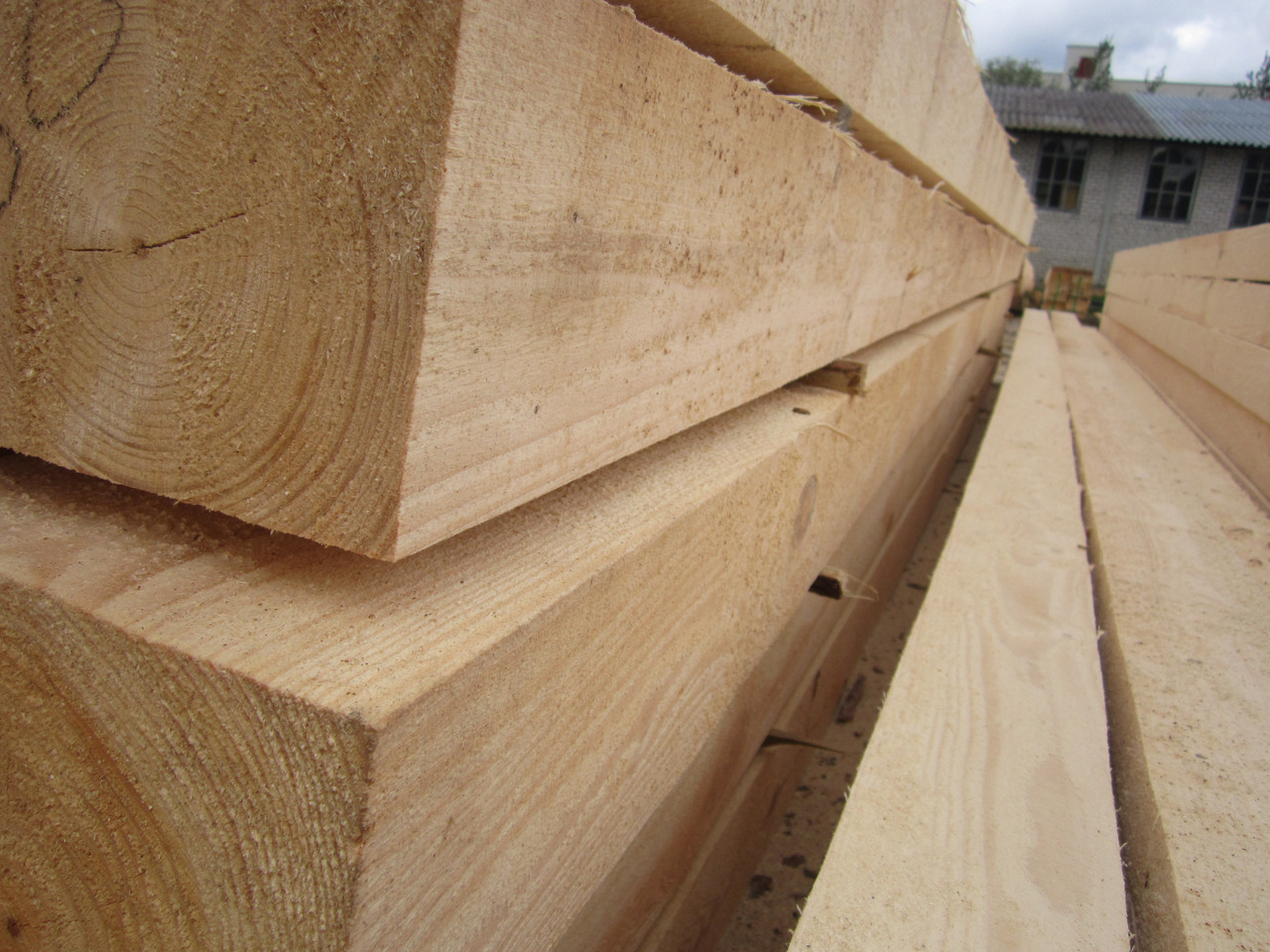 Балки деревянные. 6м. (7м,8м,9м. Различные сечения.) - фото 2 - id-p7776268