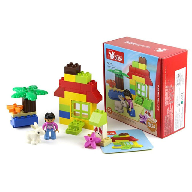 Конструктор Dubie 202 Дом (аналог Lego Duplo) 30 деталей - фото 3 - id-p121909128