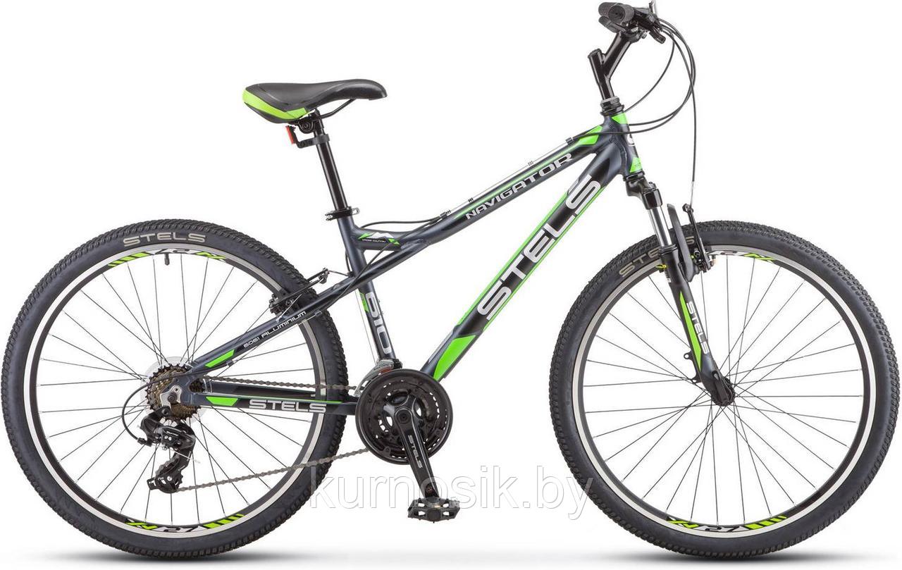 Велосипед Stels Navigator 610 V 26" K010 Серый/зеленый - фото 1 - id-p121929431