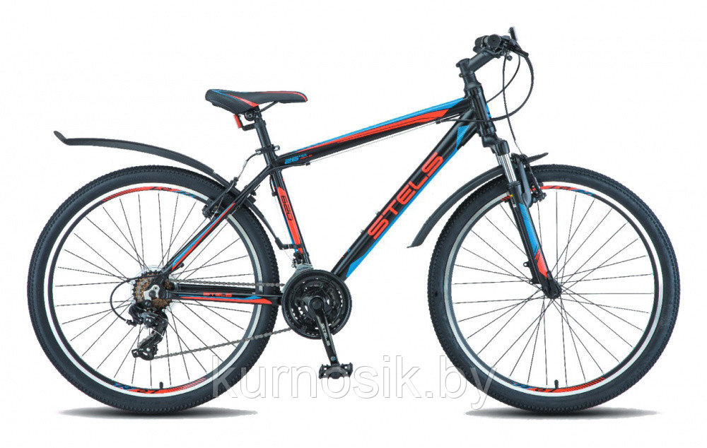 Велосипед Stels Navigator 620 V 26 V010 Черный/оранжевый/синий