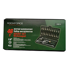 Набор инструмента 46пр. 1/4" (6-гран.)(4-14мм) RF-2462-5, фото 3