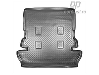 Коврик в багажник для Toyota Land Cruiser 200 (2008-) 7 мест / Тойота Ленд Крузер (Norplast)