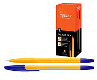 Ручка: шариковая, 1 mm, цвет чернил - СИНИЙ, чернила на масляной основе, ЖЕЛТЫЙ корпус, синий колп.
