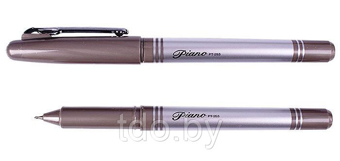 Ручка "Piano"; оригинальный дизайн, комбинированный корпус-серебро, графит, колпачок с серебристым клипом - фото 1 - id-p121937798